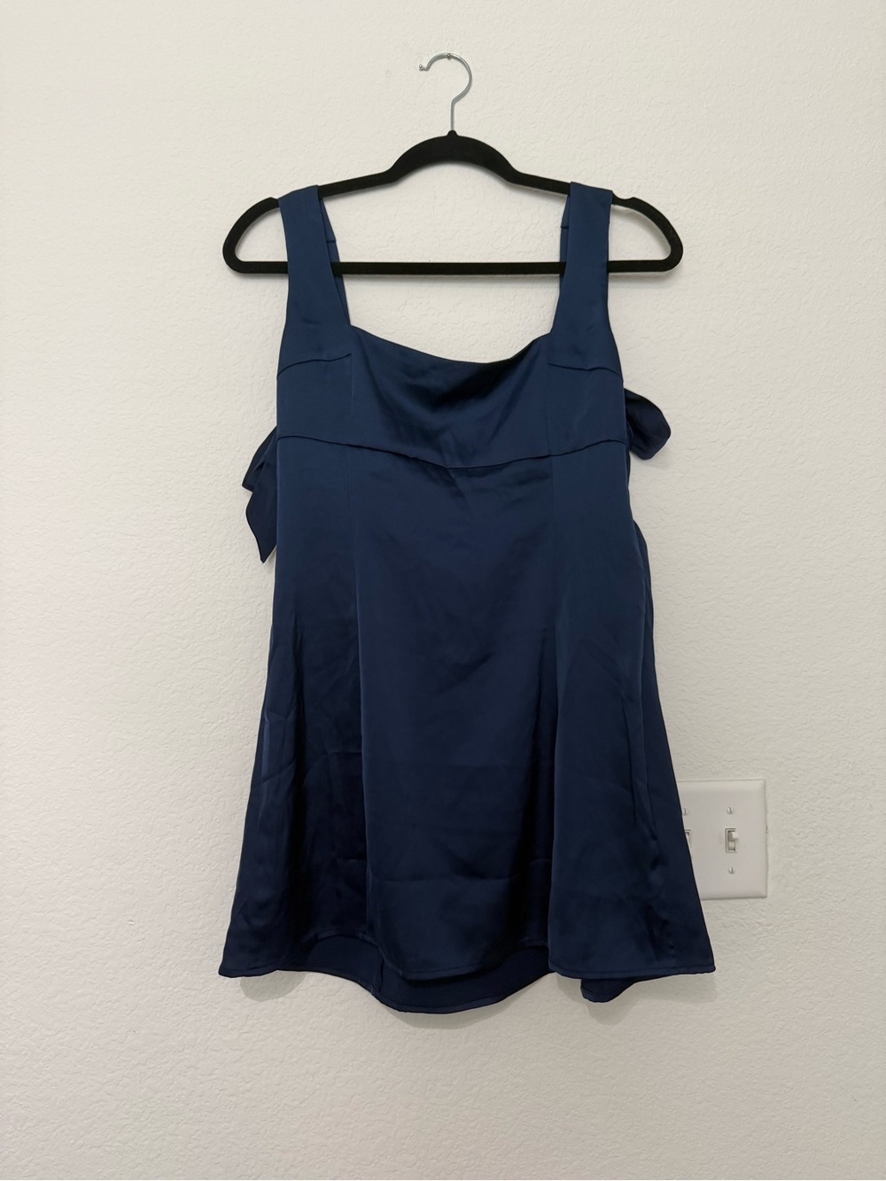 Urban Outfitters Bri double bow satin mini dress